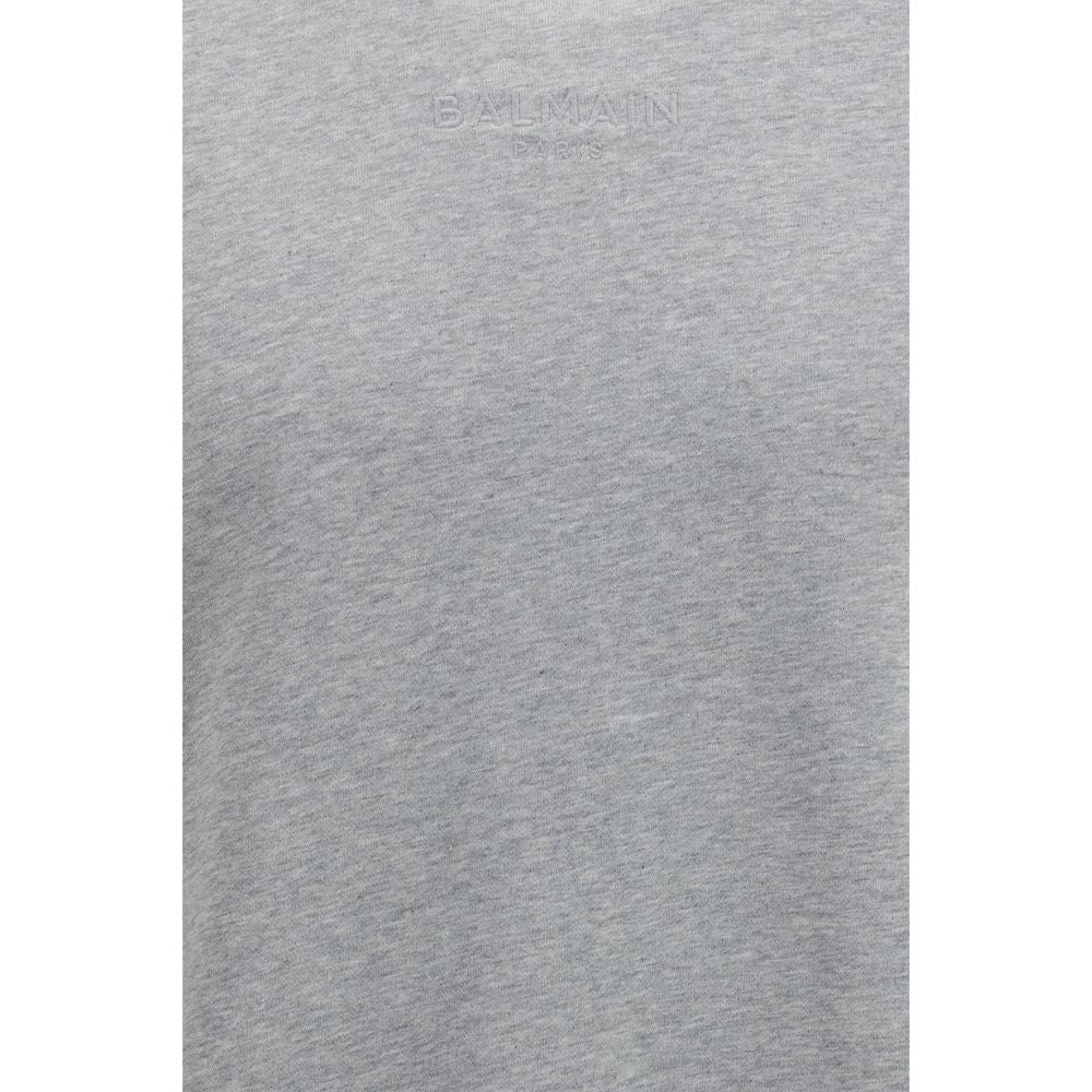 Grauer Baumwollpullover
