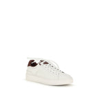 Weiße Kalbsleder Bos Taurus Athletic Sneaker Balmain