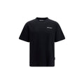 Schwarzes Baumwoll-T-Shirt