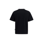 Schwarzes Baumwoll-T-Shirt