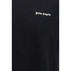 Schwarzes Baumwoll-T-Shirt