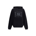 Schwarzer Baumwoll-Sweatshirt