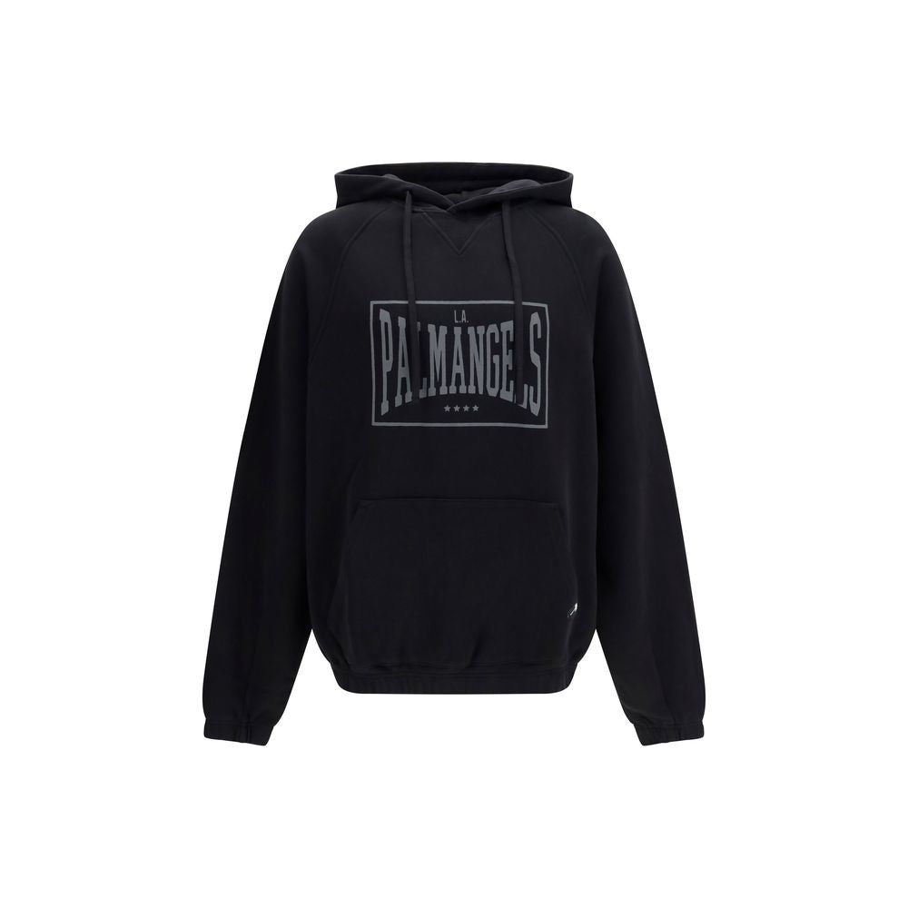 Schwarzer Baumwoll-Sweatshirt