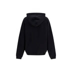 Schwarzer Baumwoll-Sweatshirt