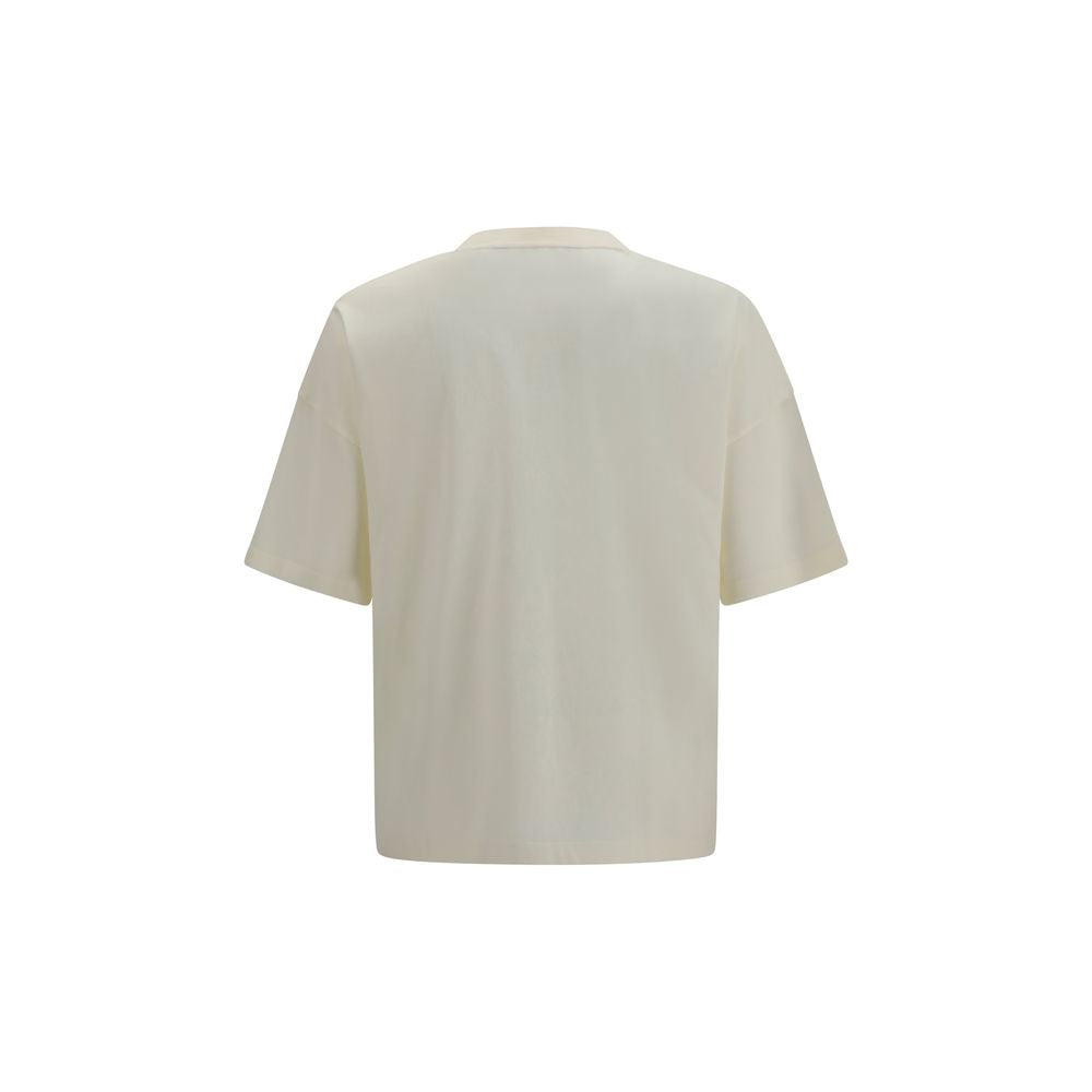 Beiges Baumwoll-T-Shirt