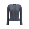 Grauer Kaschmir-Strickjacke Burberry