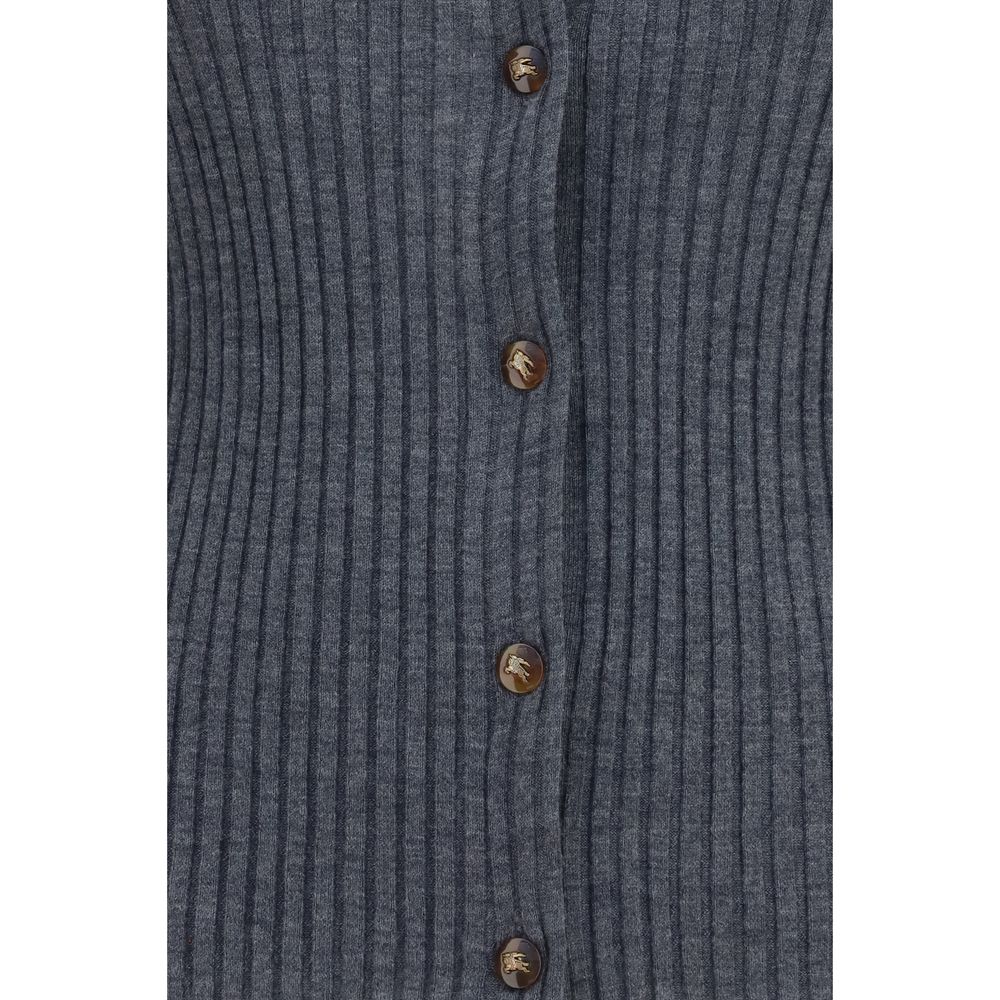 Grauer Kaschmir-Strickjacke Burberry