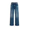 Blaue Bootcut-Jeans aus Baumwolle Chloé