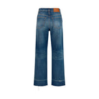Blaue Bootcut-Jeans aus Baumwolle Chloé