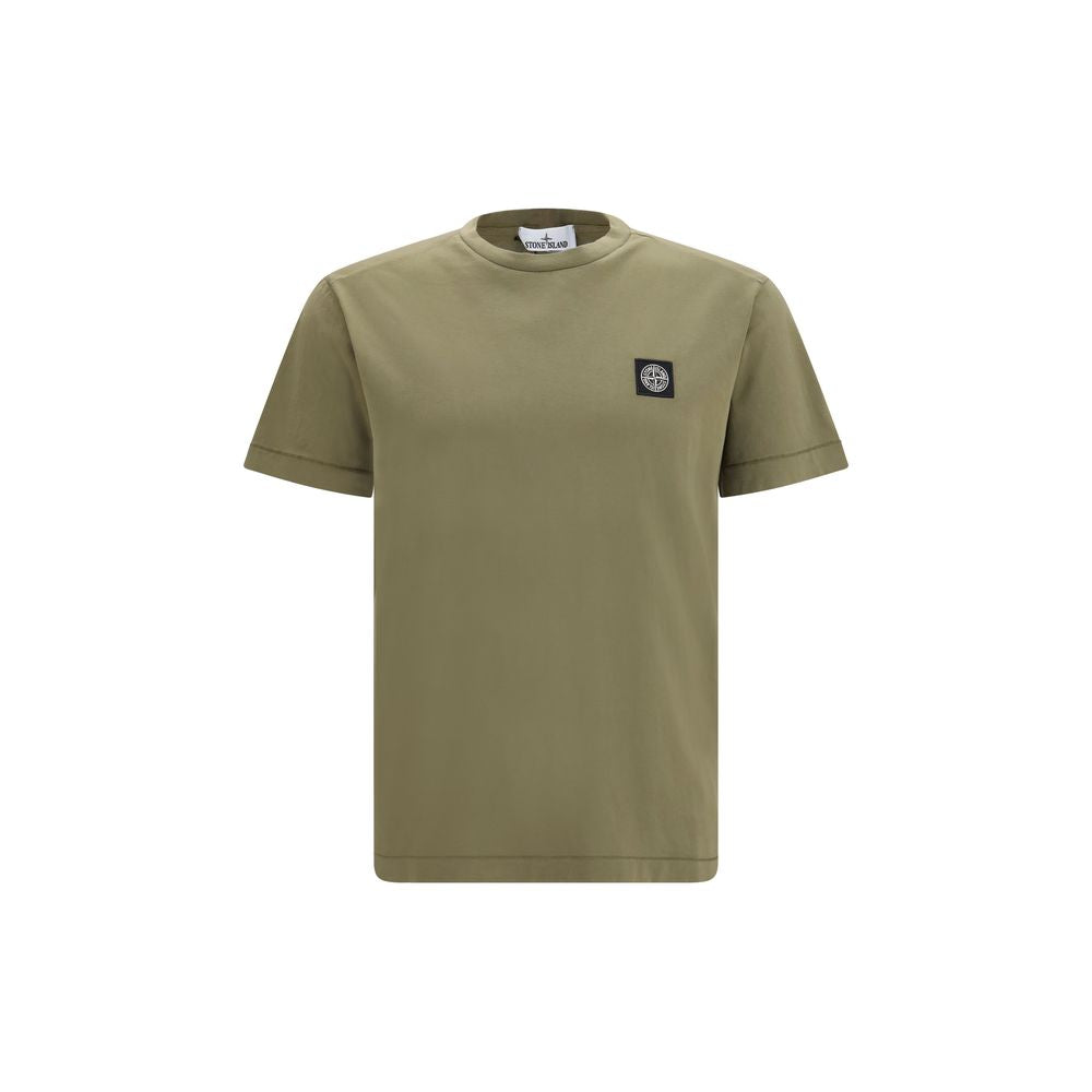 Bicolor Cotton T-Shirt Stone Island
