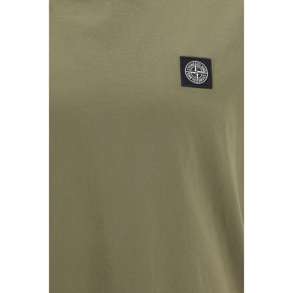 Bicolor Cotton T-Shirt Stone Island