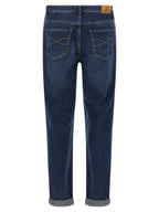 Blaue Jeans aus Baumwolle im geraden Schnitt