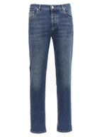 Blaue Baumwoll-Jeans im Slim Fit