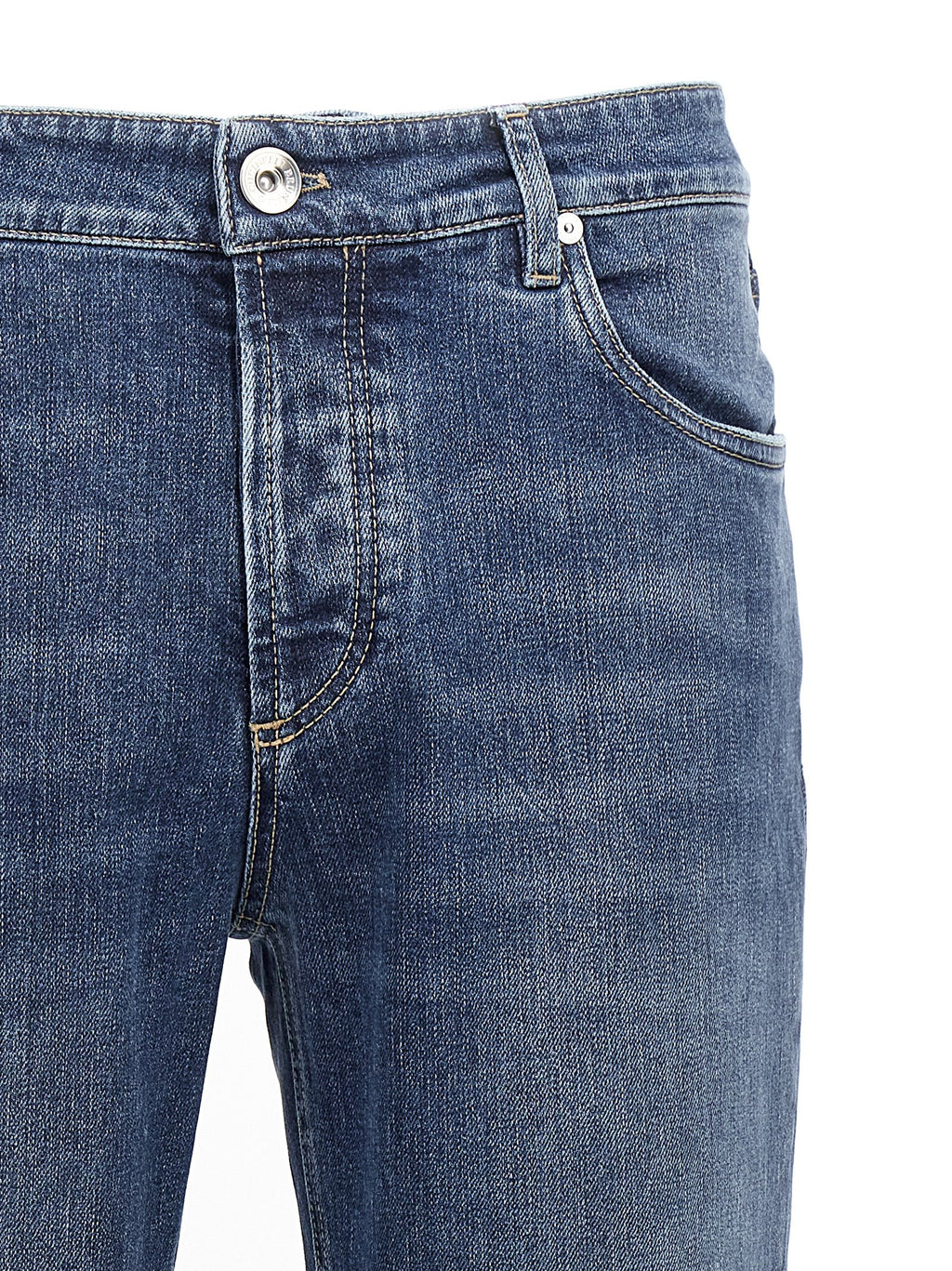 Blaue Baumwoll-Jeans im Slim Fit
