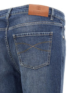 Blaue Baumwoll-Jeans im Slim Fit