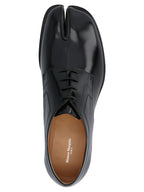 Schwarze Oxford- und Derby-Schuhe aus Kalbsleder