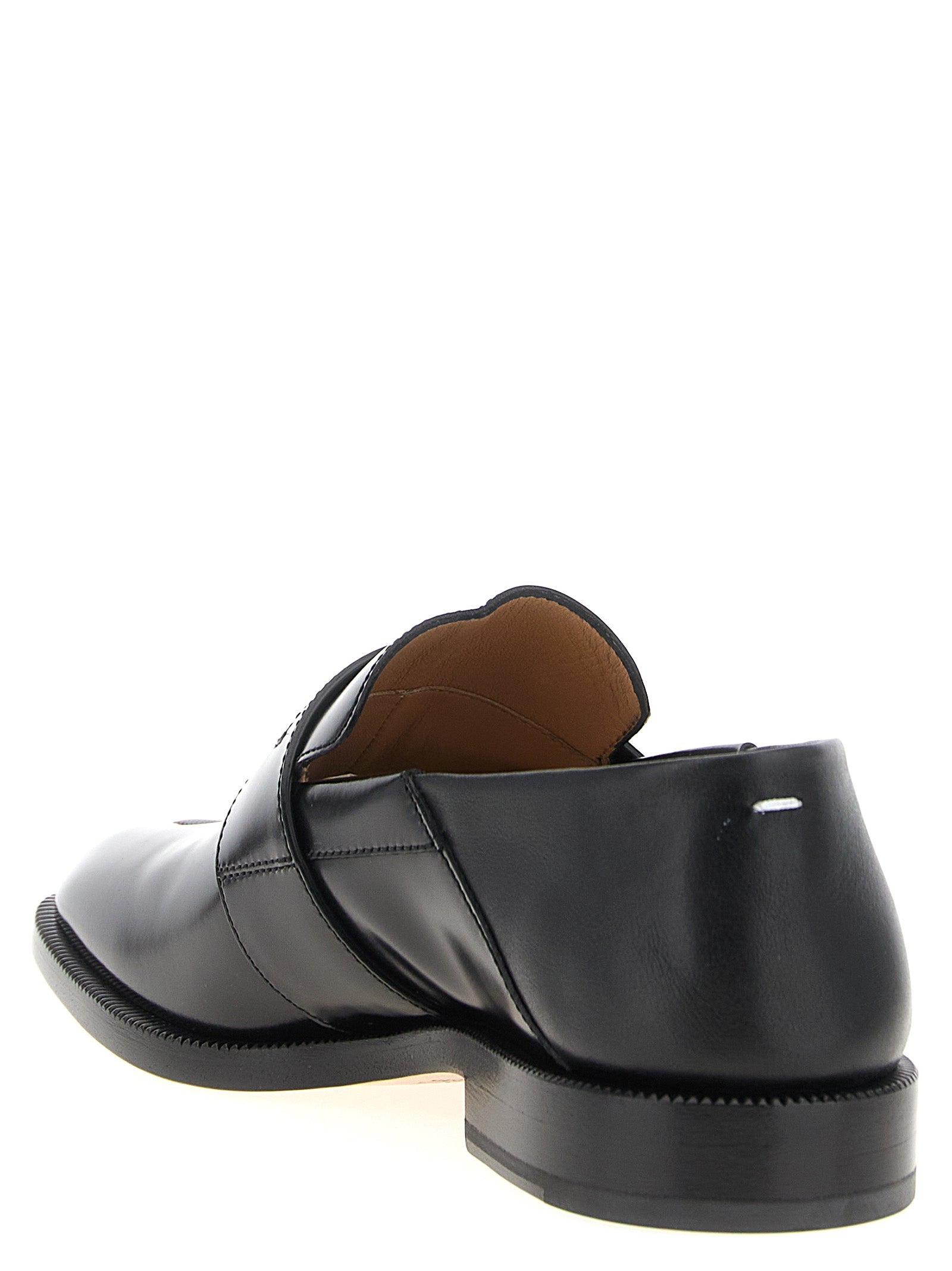 Schwarze Loafer aus Kalbsleder zum Hineinschlüpfen