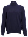 Blauer Kaschmir-Cardigan