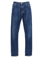 Blaue Baumwolljeans im Relaxed Fit