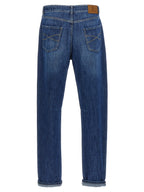 Blaue Baumwolljeans im Relaxed Fit
