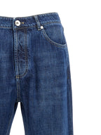 Blaue Baumwolljeans im Relaxed Fit