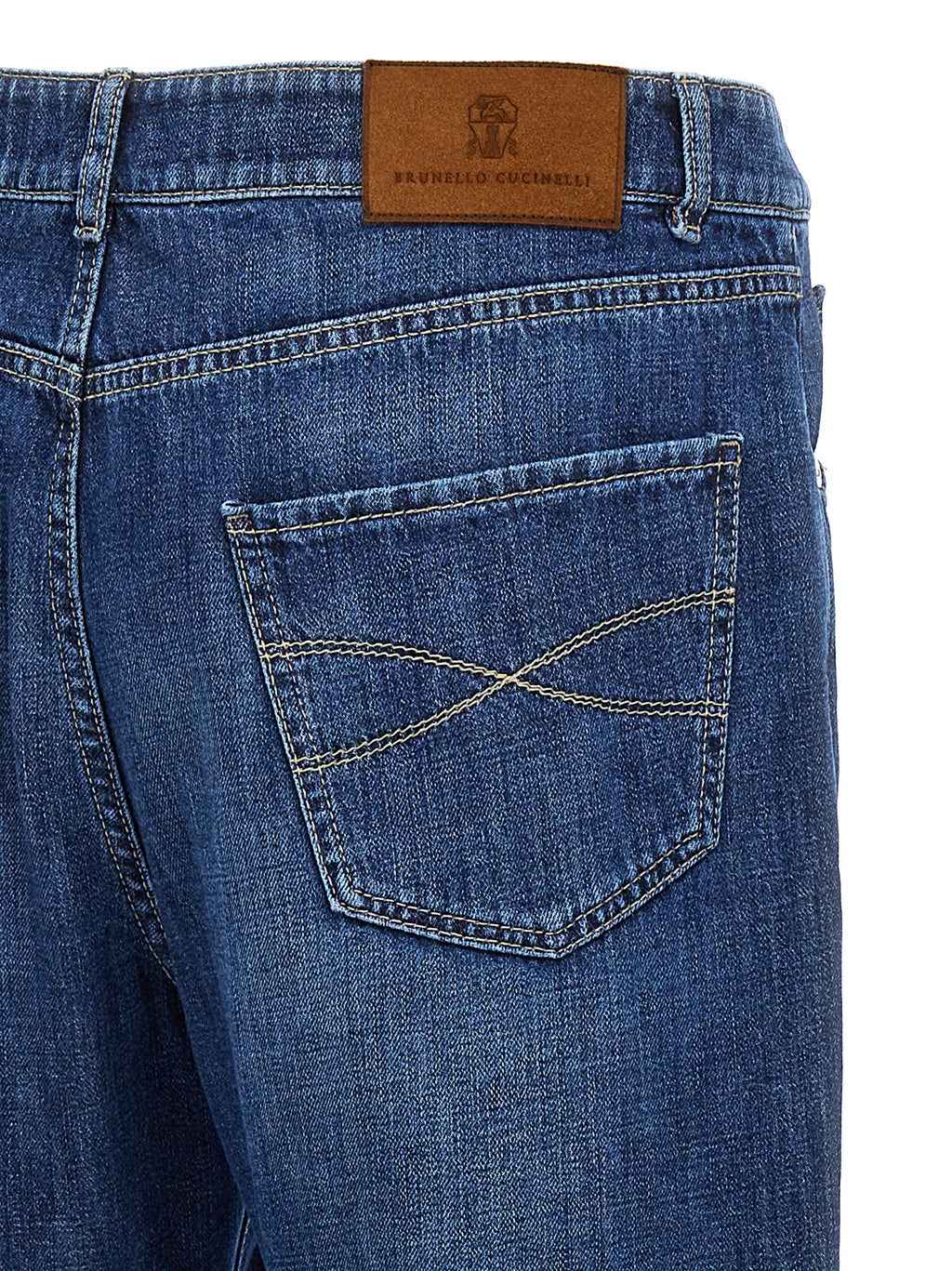 Blaue Baumwolljeans im Relaxed Fit