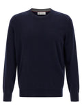 Blauer Kaschmir-Cardigan
