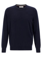 Blauer Kaschmir-Cardigan