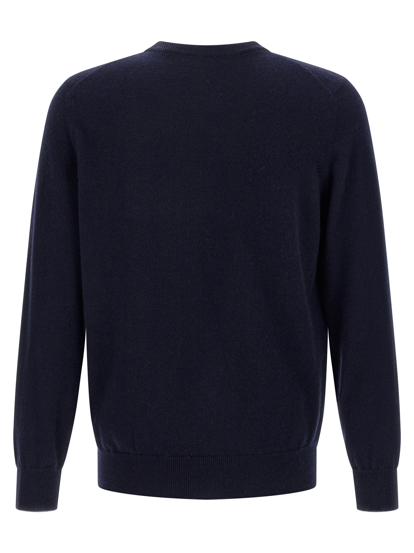 Blauer Kaschmir-Cardigan