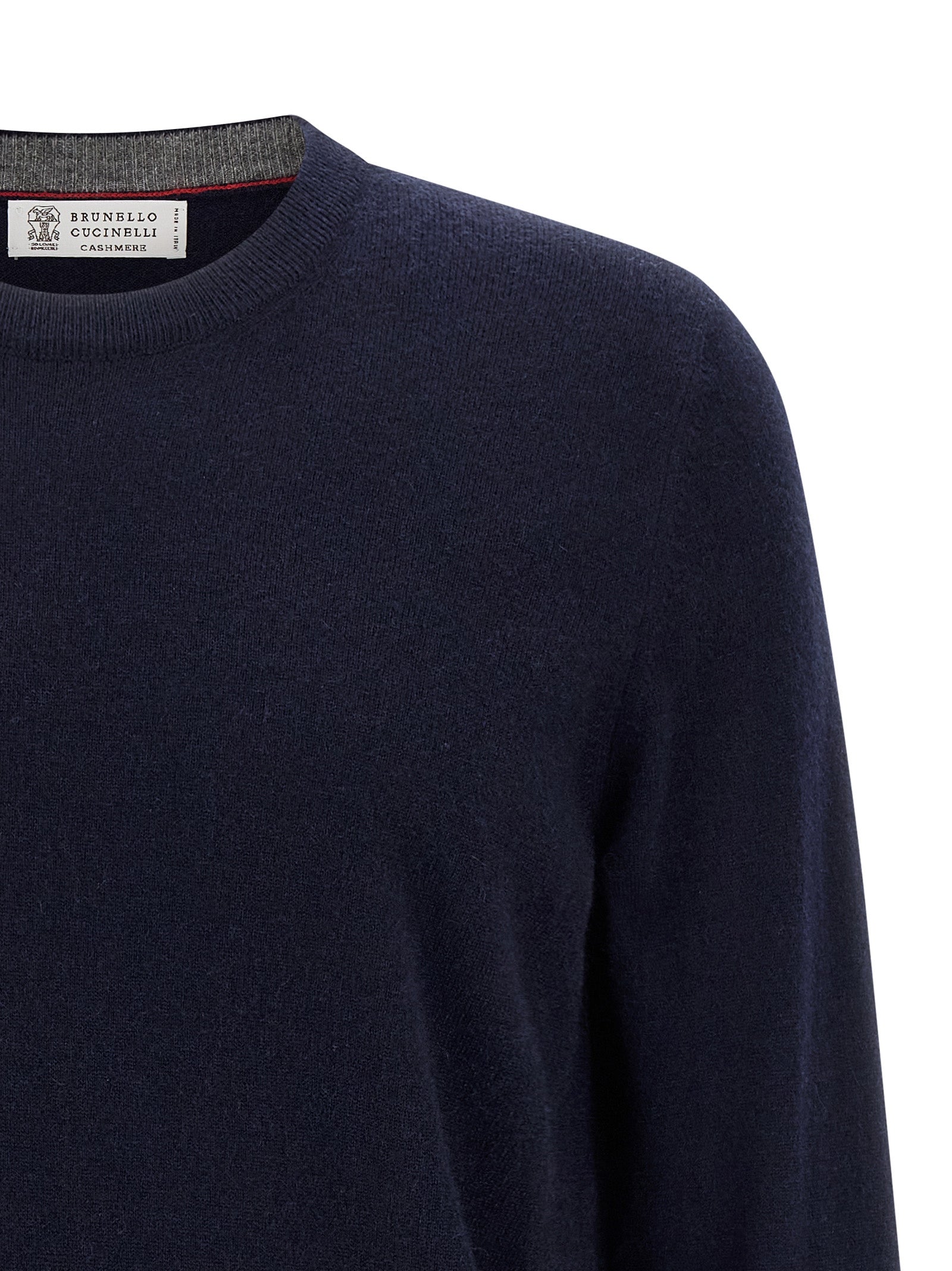 Blauer Kaschmir-Cardigan