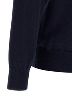 Blauer Kaschmir-Cardigan