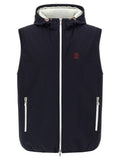 Blaue Ärmellose Jacke aus Polyamid