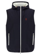 Blaue Ärmellose Jacke aus Polyamid