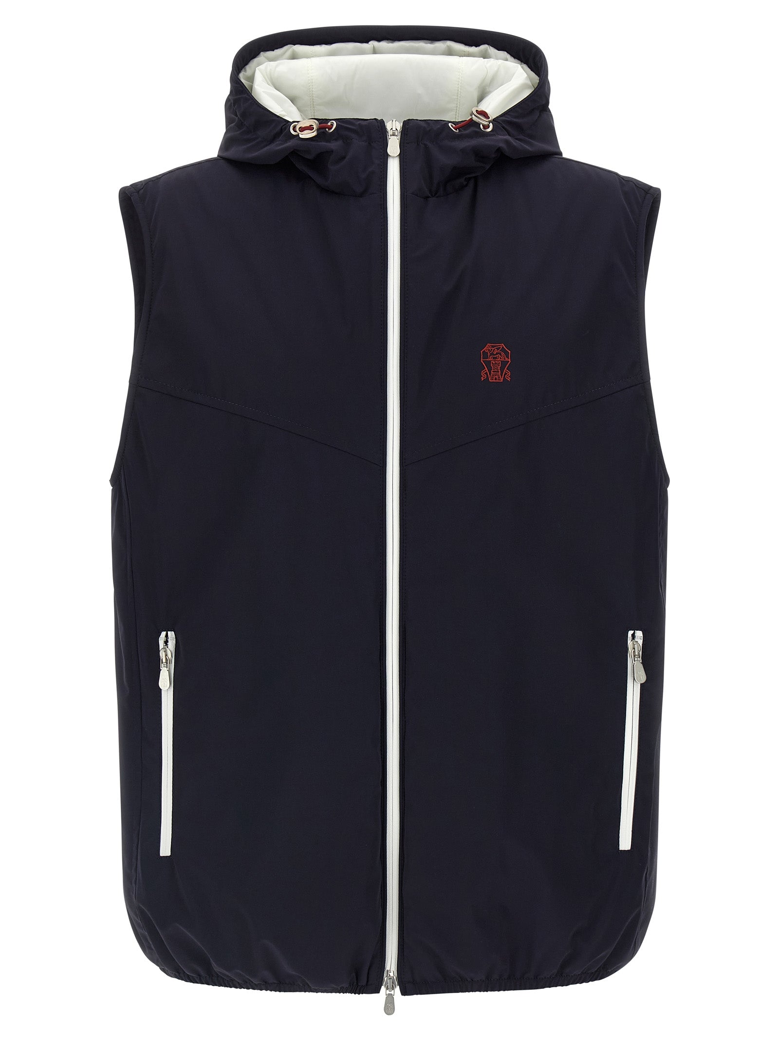 Blaue Ärmellose Jacke aus Polyamid