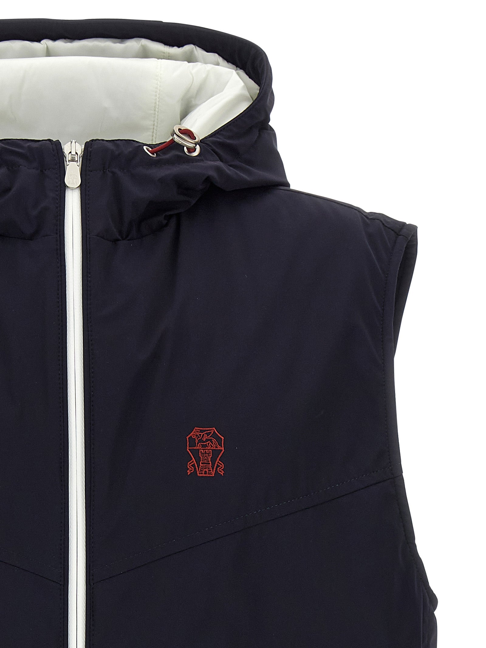 Blaue Ärmellose Jacke aus Polyamid