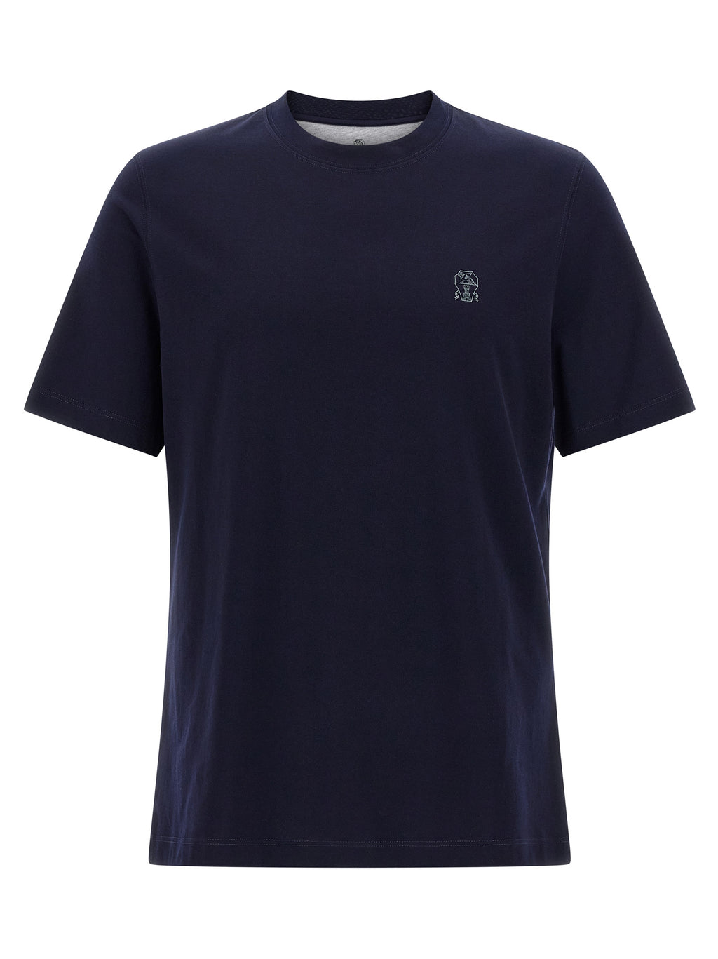 Blaues Baumwoll-T-Shirt