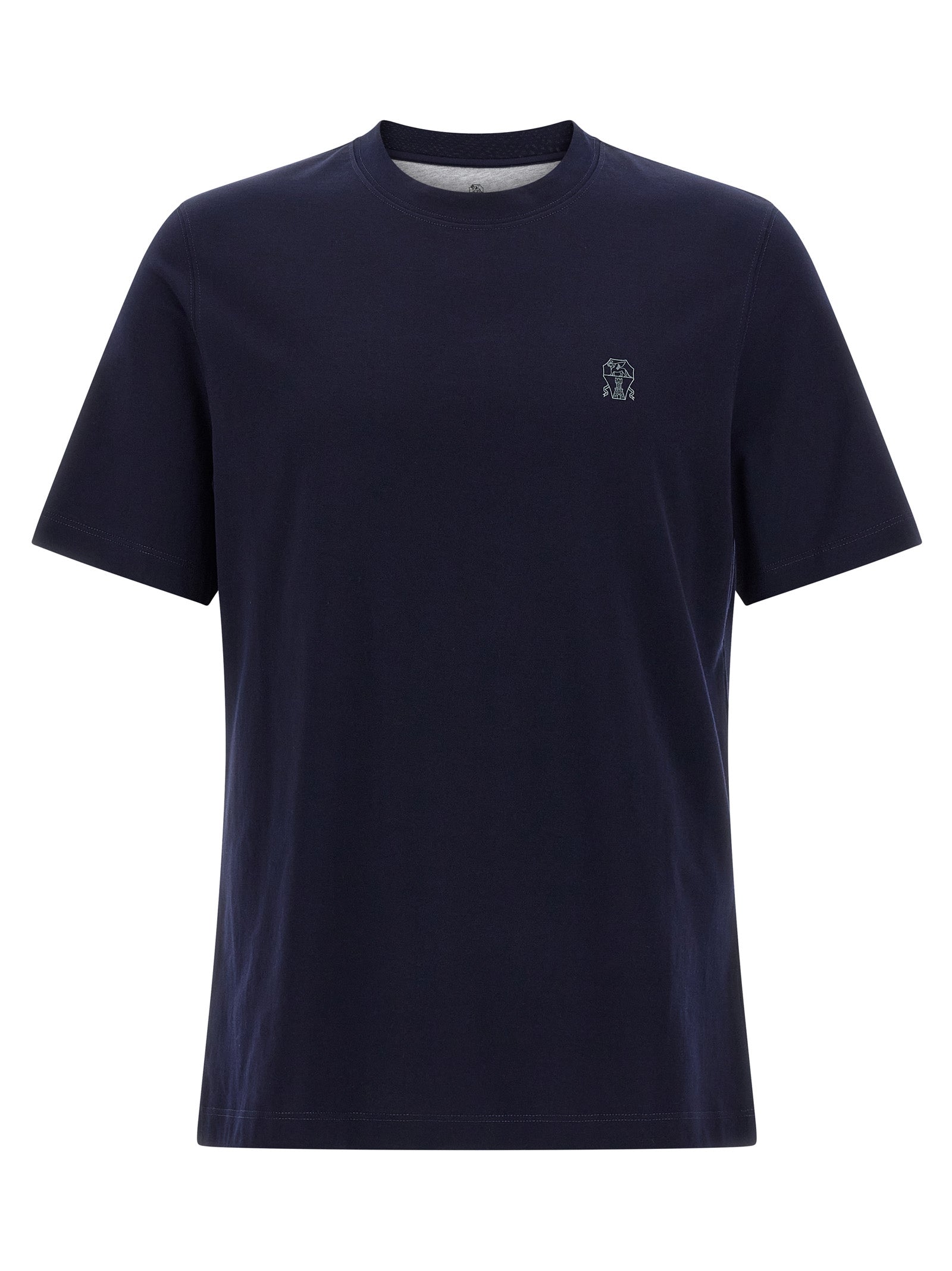 Blaues Baumwoll-T-Shirt