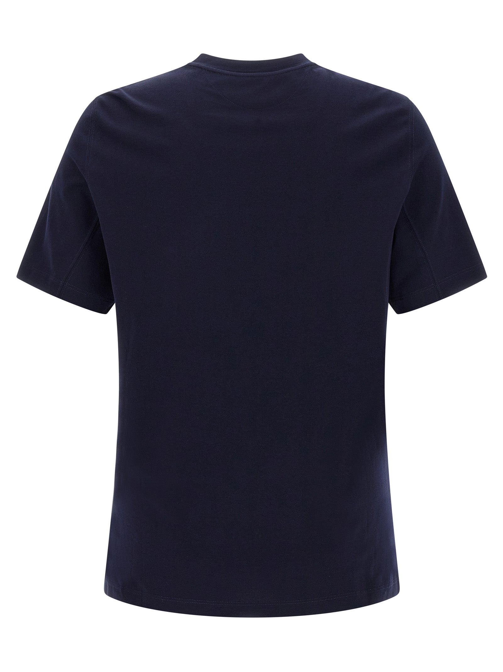 Blaues Baumwoll-T-Shirt