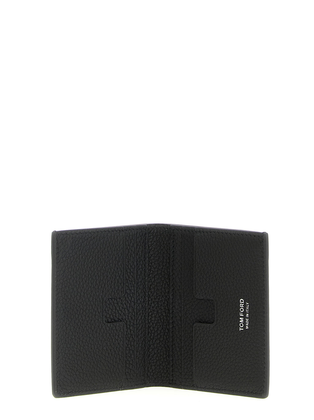 Schwarzes Kartenetui aus Leder 325812BM