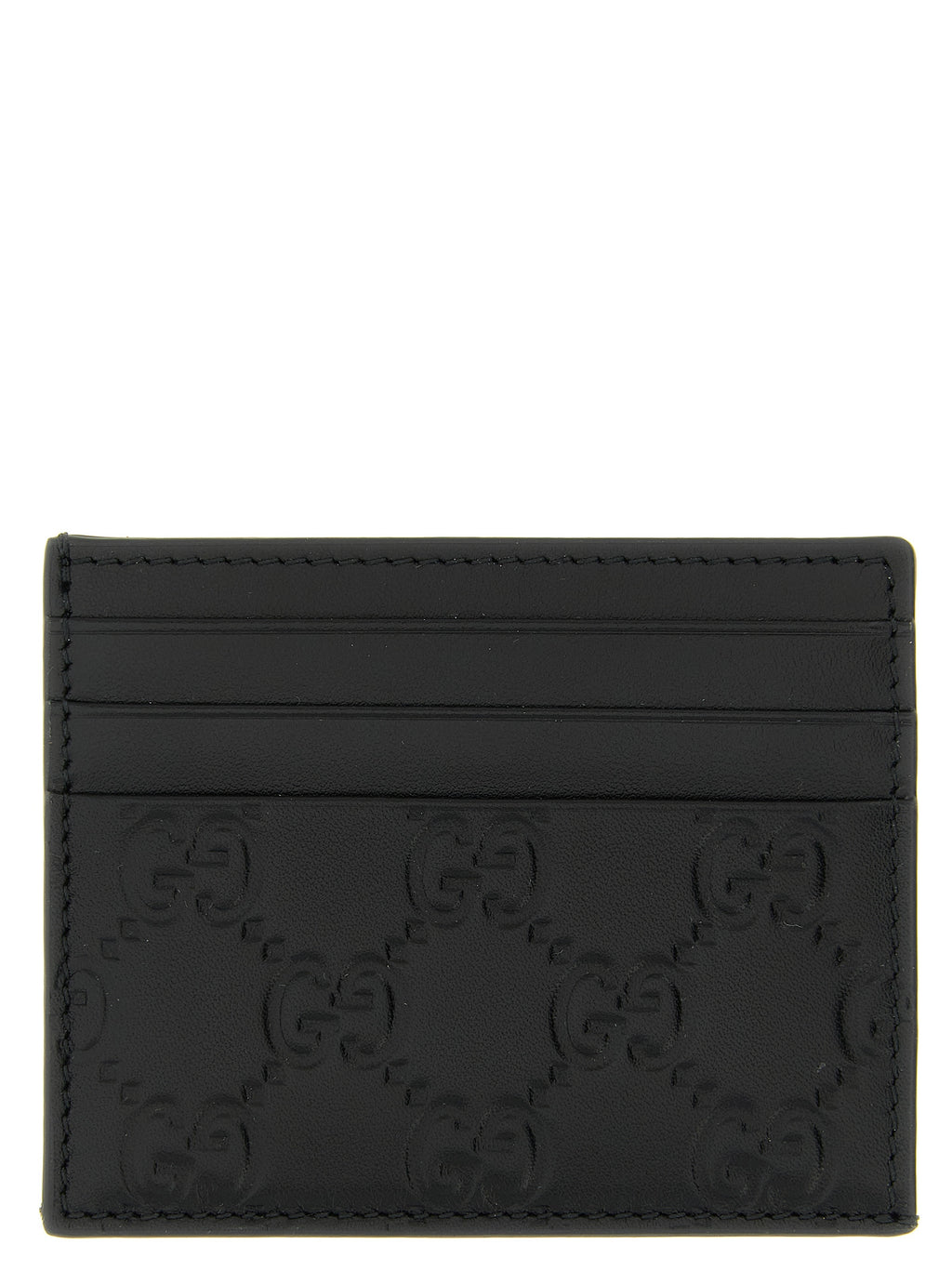 Schwarzes Kartenetui aus Leder 333999BM