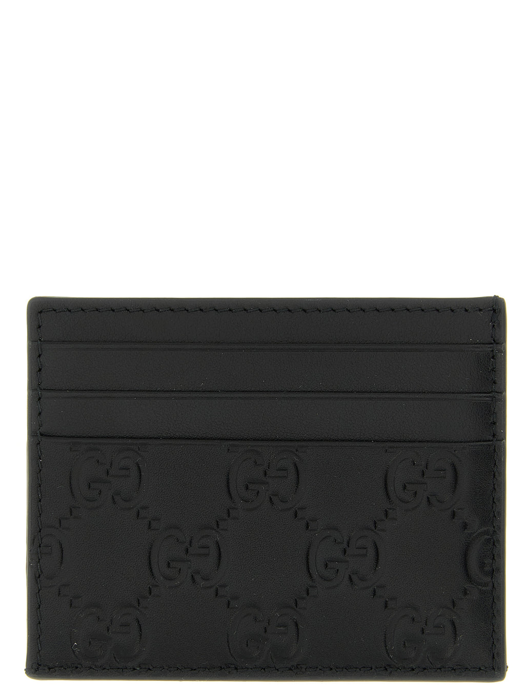 Schwarzes Kartenetui aus Leder 333999BM