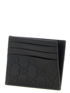 Schwarzes Kartenetui aus Leder 333999BM
