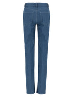 Blaue Jeans aus Baumwolle im geraden Schnitt