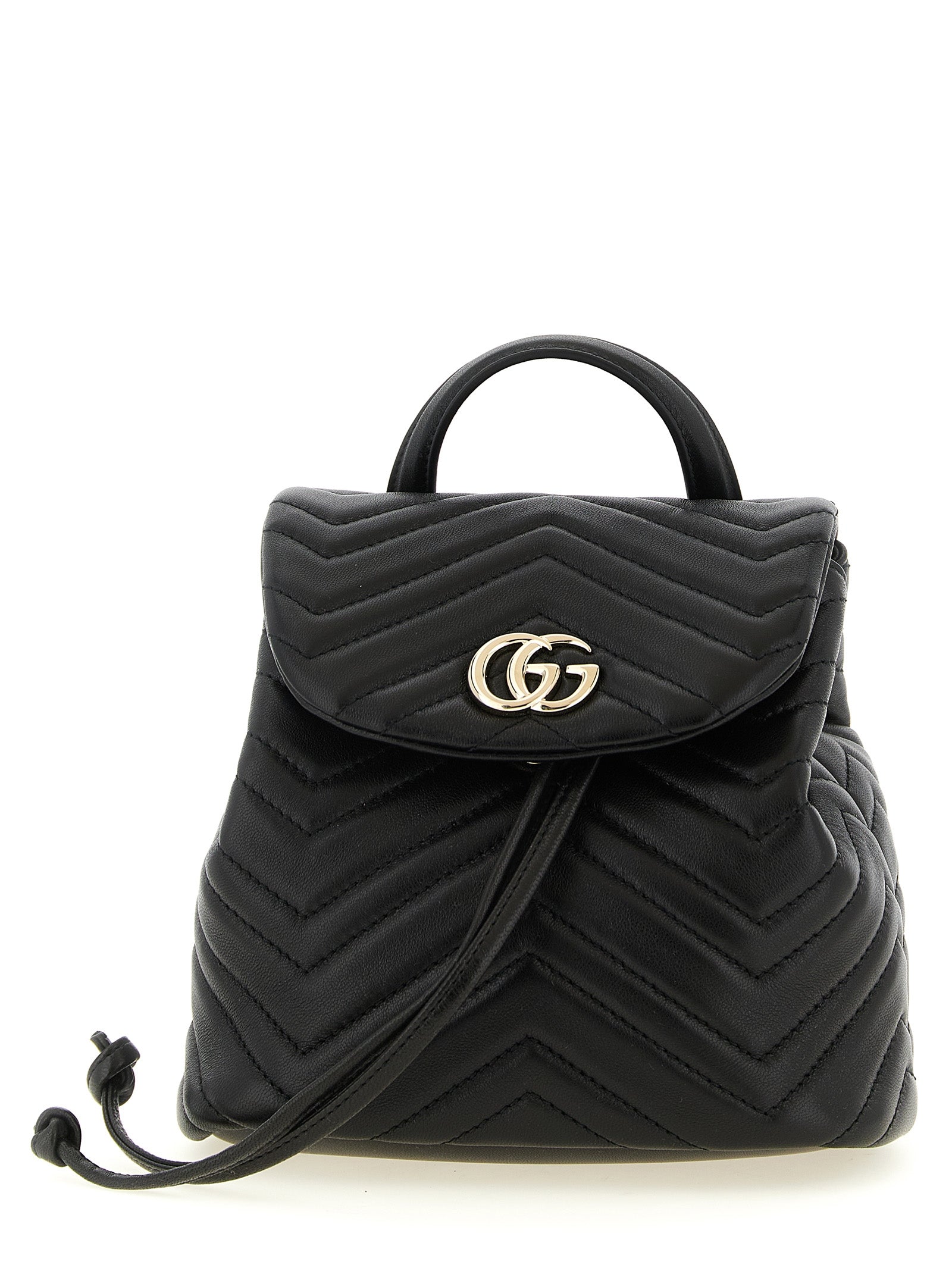 Schwarzer Rucksack aus Lammleder Gucci