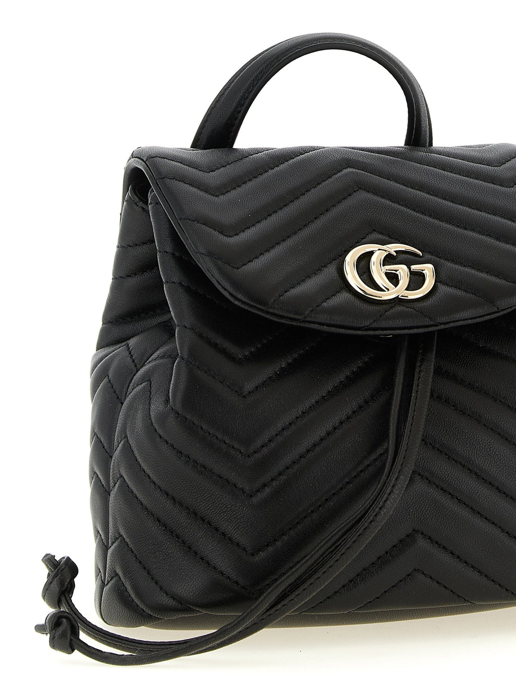 Schwarzer Rucksack aus Lammleder Gucci