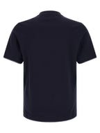 Blaues Baumwoll-T-Shirt