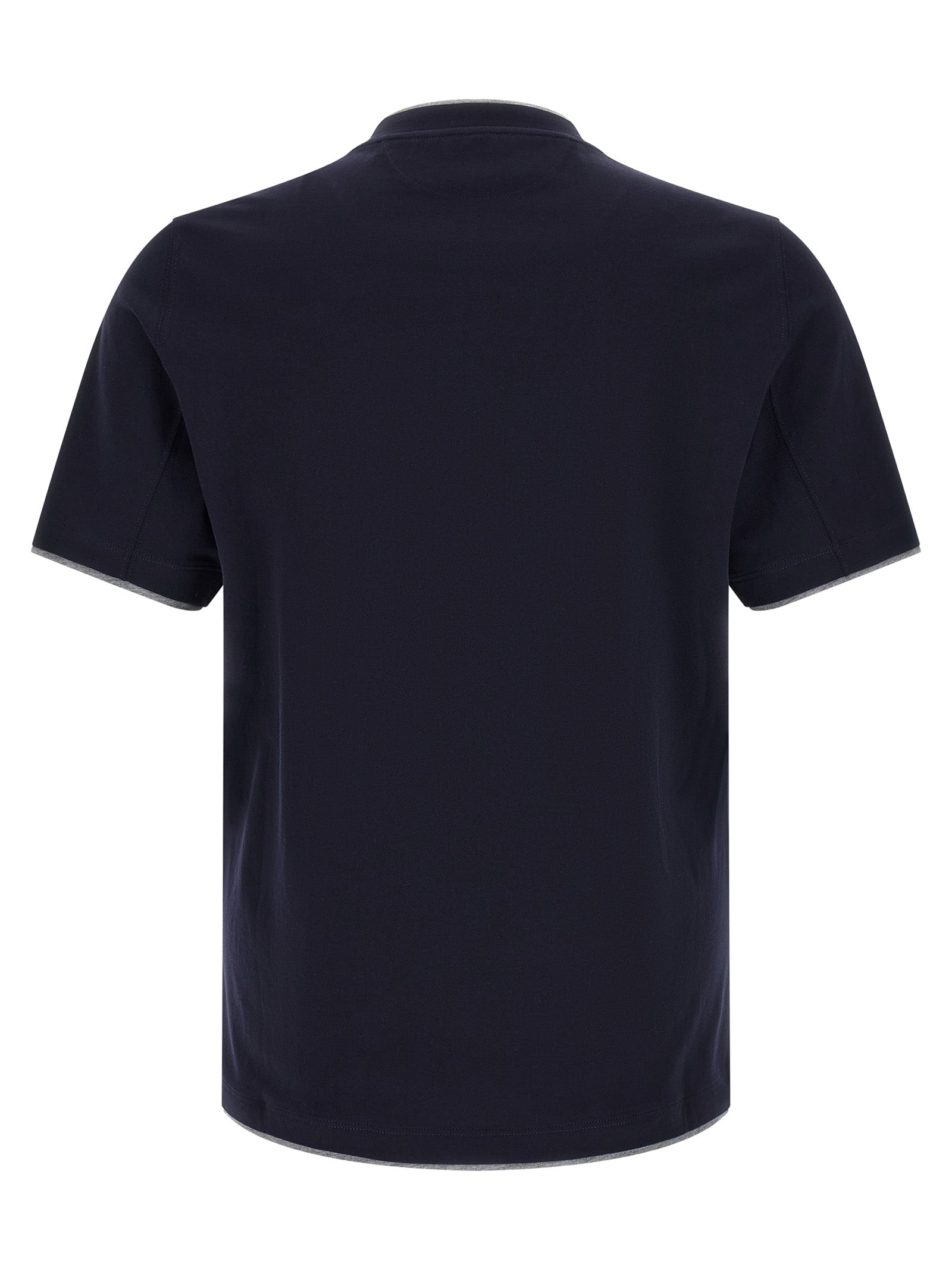 Blaues Baumwoll-T-Shirt