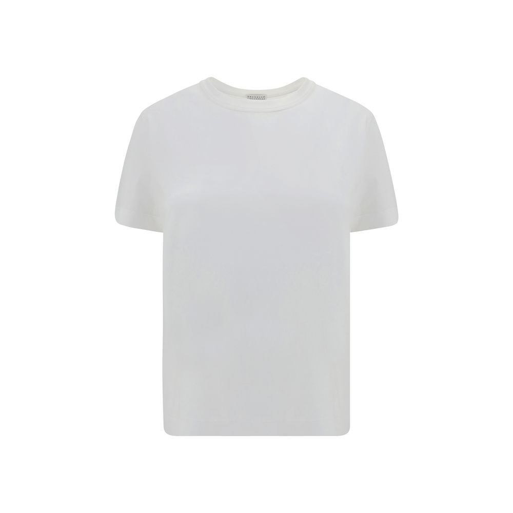 Weißes Baumwoll-T-Shirt