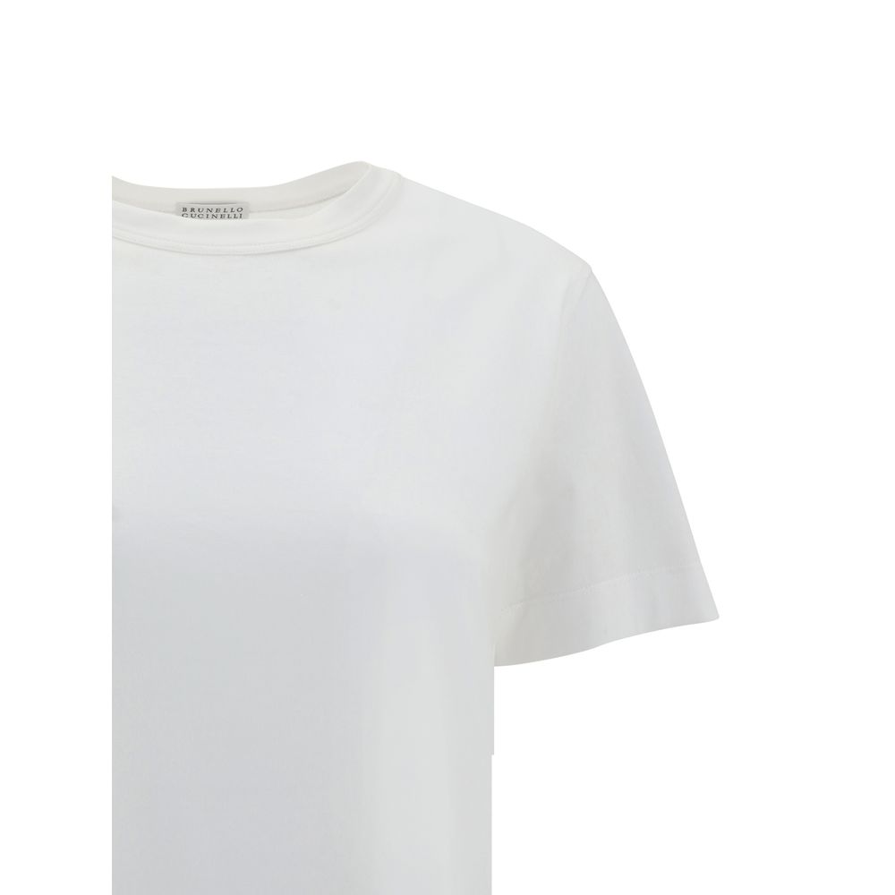 Weißes Baumwoll-T-Shirt