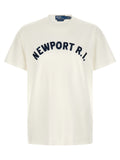 Blaues Baumwoll-T-Shirt